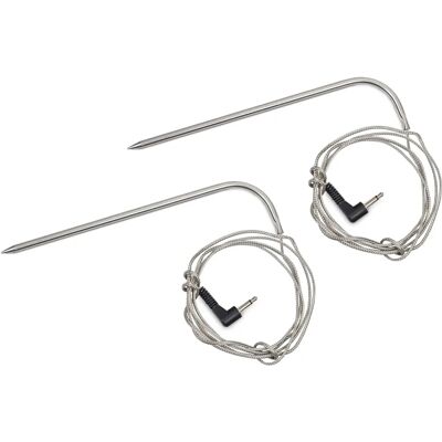 Lot de 2 sondes pour viande - Compatible grill numérique - Publicité Lot de 2 sondes pour viande - Compatible grill numérique - Publicité
