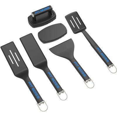 Boss - Ensemble de 5 Outils pour Plancha 40941 - Set d'Ustensiles - Publicité Boss - Ensemble de 5 Outils pour Plancha 40941 - Set d'Ustensiles - Publicité