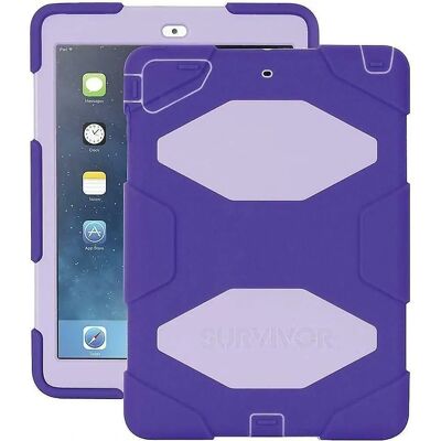 Griffin Survivor All-Terrain Military Case & Kick Stand for iPad Air 9.7" Purple Griffin Survivor All-Terrain Military Case & Kick Stand for iPad Air 9.7" Purple