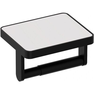 Bernstein Modell SDLTPH - Wandhalterung für Toilettenpapier mit Ablage - Schwarz Matt Bernstein Modell SDLTPH - Wandhalterung für Toilettenpapier mit Ablage - Schwarz Matt