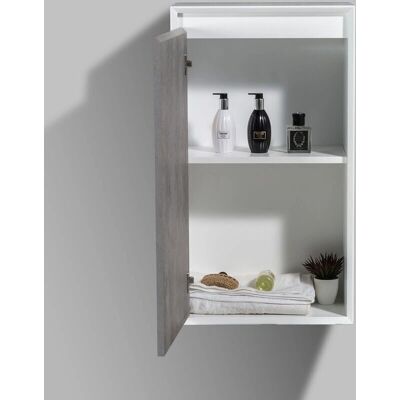 Armario de Pared Bernstein Fiona - Efecto Concreto - Almacenaje en baño compacto Armario de Pared Bernstein Fiona - Efecto Concreto - Almacenaje en baño compacto