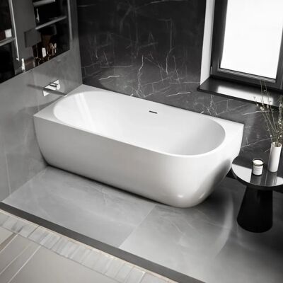 Bernstein Baignoire en acrylique LENA CORNER - 170x75cm - blanche - Publicité Bernstein Baignoire en acrylique LENA CORNER - 170x75cm - blanche - Publicité