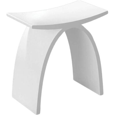 Sgabello da doccia Bernstein PB4001 - Bianco opaco - Resistente e impermeabile Sgabello da doccia Bernstein PB4001 - Bianco opaco - Resistente e impermeabile