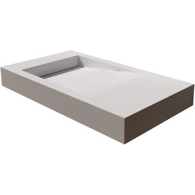 Lavabo Bernstein in superficie solida - Bianco Opaco Lavabo Bernstein in superficie solida - Bianco Opaco