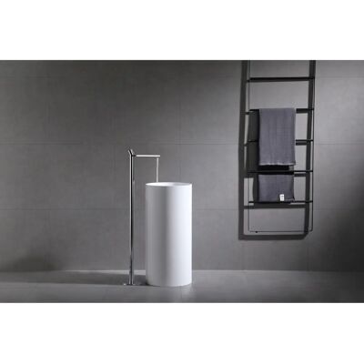 Bernstein Modell 8046 Bodenmontagearmatur - Chrom / Schwarz Matt Bernstein Modell 8046 Bodenmontagearmatur - Chrom / Schwarz Matt