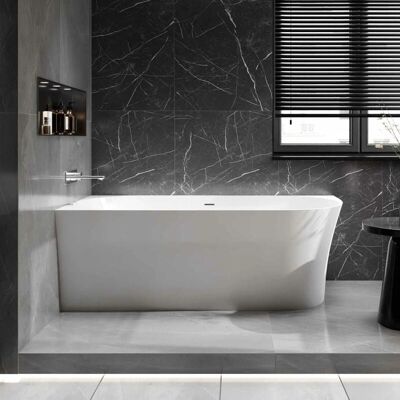 Bernstein - NOVA SLIM LINE - Instalación izquierda - Blanco brillante - Bañera Bernstein - NOVA SLIM LINE - Instalación izquierda - Blanco brillante - Bañera