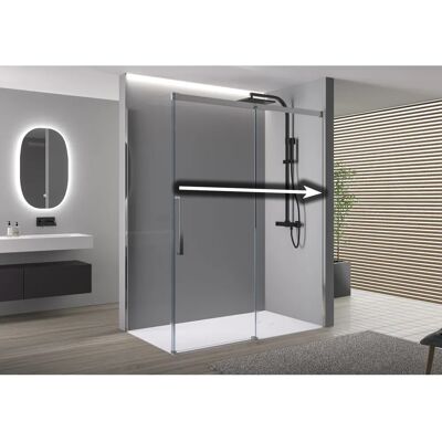 Bernstein - Cabina doccia angolare DX906 flex - porta scorrevole - nano rivestimento Bernstein - Cabina doccia angolare DX906 flex - porta scorrevole - nano rivestimento