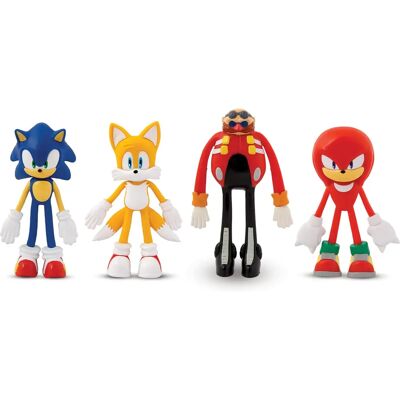 Ensemble de Figures Sonic The Hedgehog - 4 Pièces - Publicité Ensemble de Figures Sonic The Hedgehog - 4 Pièces - Publicité