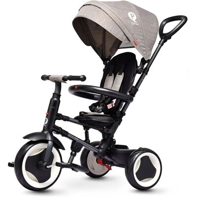 Q Play Rito Eva Wheels Šedý Tříkolka - Dětské odrážedlo Q Play Rito Eva Wheels Šedý Tříkolka - Dětské odrážedlo