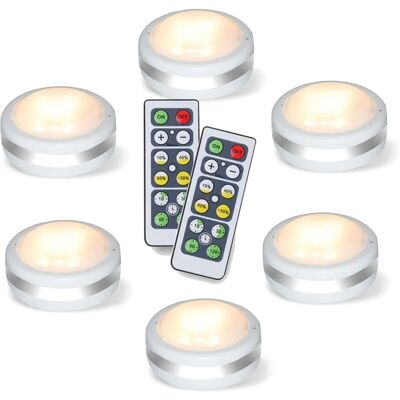 Alpha 6 Pack LED Battery-Powered Wireless Night Light Stick Tap Touch Lamp Stick-on Push Light - Night Light Alpha 6 Pack LED Battery-Powered Wireless Night Light Stick Tap Touch Lamp Stick-on Push Light - Night Light