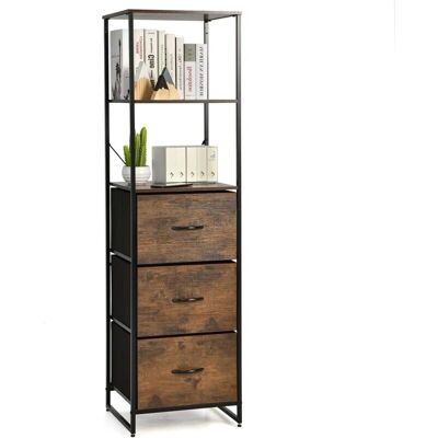 GOPLUS - Scaffale 6 Livelli - 3 Cassetti Tessuto - Telaio Métal - Shelf - Publicité GOPLUS - Scaffale 6 Livelli - 3 Cassetti Tessuto - Telaio Métal - Shelf - Publicité