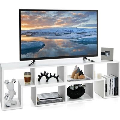 GOPLUS - Meuble TV 3 pièces - Blanc - TV Console - Publicité GOPLUS - Meuble TV 3 pièces - Blanc - TV Console - Publicité