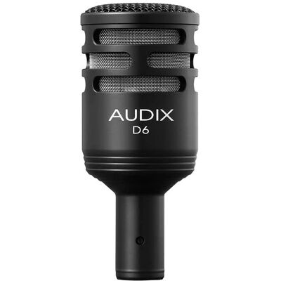 Audix D6 Microphone - Dynamic, High SPL, 30Hz-15kHz Audix D6 Microphone - Dynamic, High SPL, 30Hz-15kHz