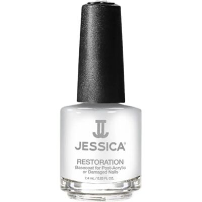 Jessica Jessica Restoration Base Coat - Base pour ongles endommagés - Publicité Jessica Jessica Restoration Base Coat - Base pour ongles endommagés - Publicité