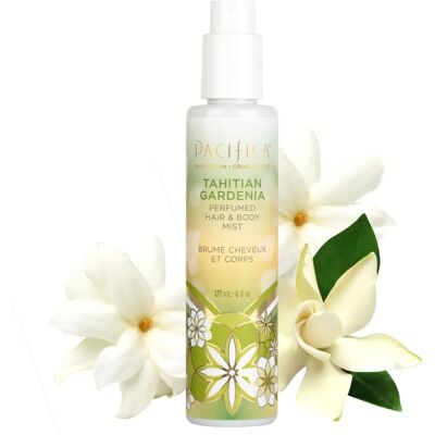 Brume parfumée Tahitian Gardenia de Pacifica - Spray pour corps et cheveux - Publicité Brume parfumée Tahitian Gardenia de Pacifica - Spray pour corps et cheveux - Publicité