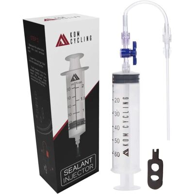 KOM Tubeless Tyre Sealant Injector - Transparent KOM Tubeless Tyre Sealant Injector - Transparent