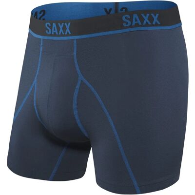 Saxx Kinetic HD Boxer Brief - Bleu Marine - XL - Ajuste de soutien - Publicité Saxx Kinetic HD Boxer Brief - Bleu Marine - XL - Ajuste de soutien - Publicité
