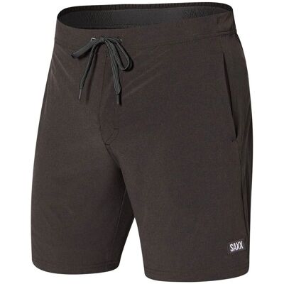 Saxx Brand Sport 2 Life 2N1 Shorts - Faded Black Heather - XL Saxx Brand Sport 2 Life 2N1 Shorts - Faded Black Heather - XL