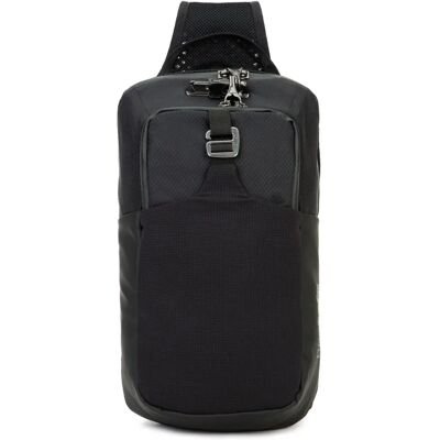 Sac à dos en nylon noir Pacsafe - Anti-vol, 6L - Publicité Sac à dos en nylon noir Pacsafe - Anti-vol, 6L - Publicité