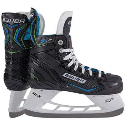 Bauer Y12.0 Eiskunstradschuhe - Junior, Traditionelles Hockey-Schnürsystem, Verstellbarer Kufenhalter Bauer Y12.0 Eiskunstradschuhe - Junior, Traditionelles Hockey-Schnürsystem, Verstellbarer Kufenhalter