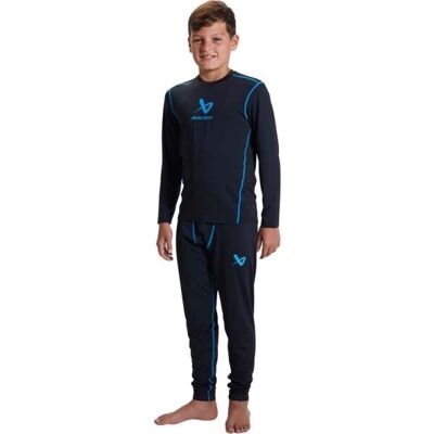 Bauer S23 Musta/Sininen Aluskerros LS Top Nuori M - Aluskerros Bauer S23 Musta/Sininen Aluskerros LS Top Nuori M - Aluskerros