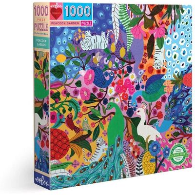 eeBoo Pfauengarten Puzzle 1000 Stück - Puzzle eeBoo Pfauengarten Puzzle 1000 Stück - Puzzle