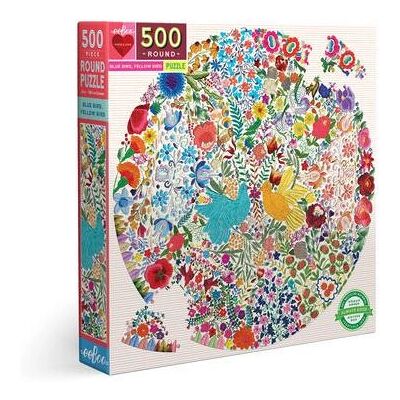 eeBoo Rundpuzzle Blaues und Gelbes Vogel 500 Teile - Tiere eeBoo Rundpuzzle Blaues und Gelbes Vogel 500 Teile - Tiere