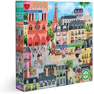 eeBoo Paris in a Day 1000-teiliges Puzzle - Puzzle eeBoo Paris in a Day 1000-teiliges Puzzle - Puzzle