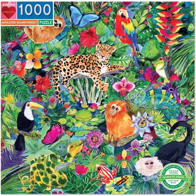 Eeboo Puzzel - Regenwoud - 1000 Stukken Eeboo Puzzel - Regenwoud - 1000 Stukken