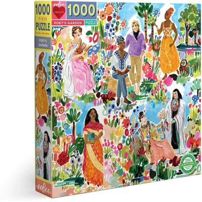 eeboo Firkantet Puslespill Poeters Hage - 1000 Biter - Puslespill eeboo Firkantet Puslespill Poeters Hage - 1000 Biter - Puslespill