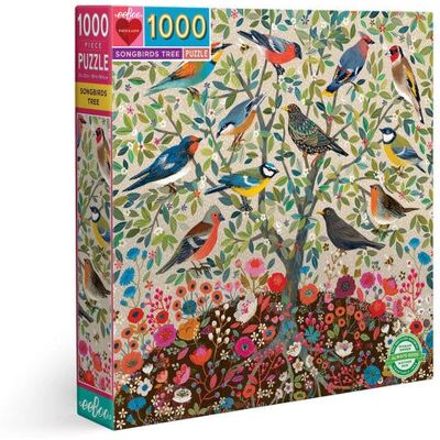 Puzzle Árbol de Pajaritos - 1000 Piezas - Arte - eeBoo Puzzle Árbol de Pajaritos - 1000 Piezas - Arte - eeBoo