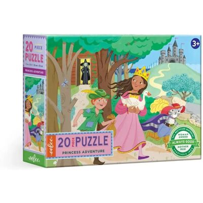 Rompecabezas de Princesa en Aventura - 20 Piezas - Eeboo Rompecabezas de Princesa en Aventura - 20 Piezas - Eeboo