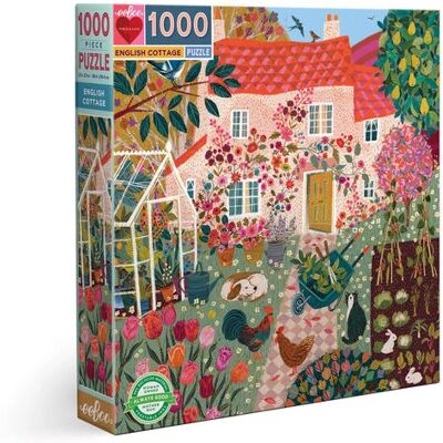 eeBoo Cottage Inglese Puzzle da 1000 Pezzi - Arte eeBoo Cottage Inglese Puzzle da 1000 Pezzi - Arte