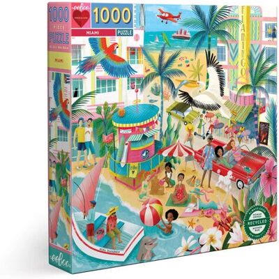 Puzzle Miami - 1000 Pièces - Ville - Eeboo Puzzle Miami - 1000 Pièces - Ville - Eeboo