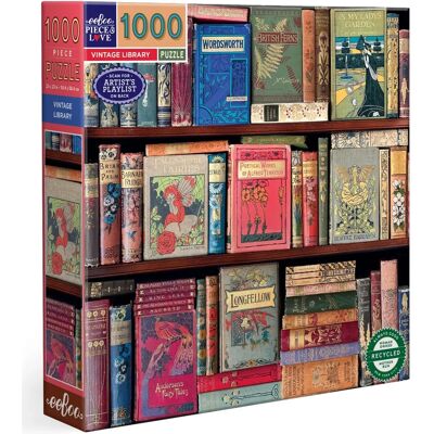 Puzzle Biblioteca Vintage da 1000 pezzi Eeboo Puzzle Biblioteca Vintage da 1000 pezzi Eeboo