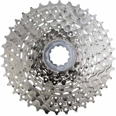 Shimano CS-HG400-9 9-Speed Silver Cassette Shimano CS-HG400-9 9-Speed Silver Cassette
