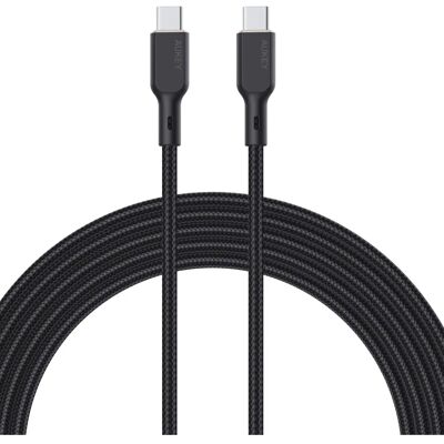 Aukey USB-C Kabel, 100W, 1m - Schwarz - Kabel Aukey USB-C Kabel, 100W, 1m - Schwarz - Kabel