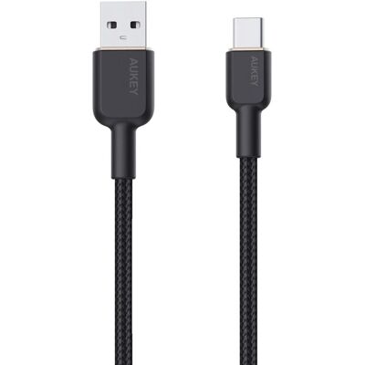 Aukey CB-NAC1 USB Kabel - 1m - Schwarz - USB Typ-C auf USB-A Aukey CB-NAC1 USB Kabel - 1m - Schwarz - USB Typ-C auf USB-A