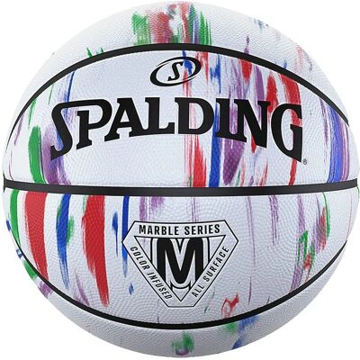 Basket-ball en plein air Spalding Marble Series Multicolore - Basketball - Publicité Basket-ball en plein air Spalding Marble Series Multicolore - Basketball - Publicité
