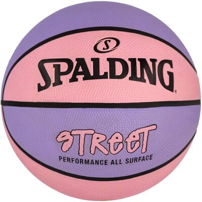 Spalding Street 28.5" Outdoor Basketball - Pink/Purple - Basketbal Spalding Street 28.5" Outdoor Basketball - Pink/Purple - Basketbal