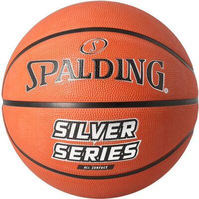 Balón de baloncesto Spalding Silver T5 Naranja - Exterior Balón de baloncesto Spalding Silver T5 Naranja - Exterior