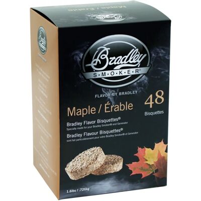 Bradley Smoker Ahorn-Aromabisquetten - 48 Stück für Elektro-Smoker Bradley Smoker Ahorn-Aromabisquetten - 48 Stück für Elektro-Smoker