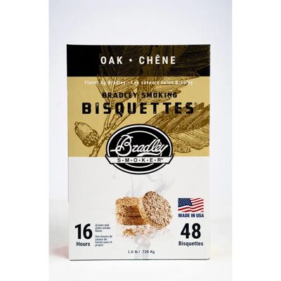 Bradley Smoker Eiche-Aromabisquetten - Rauchzubehör Bradley Smoker Eiche-Aromabisquetten - Rauchzubehör
