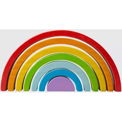 Bigjigs Toys Kleine Regenboog Stapelspel - Hout, Educatief Bigjigs Toys Kleine Regenboog Stapelspel - Hout, Educatief