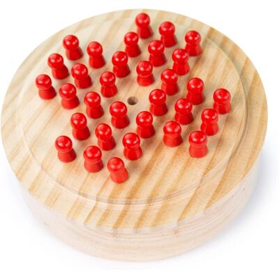 Bigjigs Mini Solitaire - Holzstrategiespiel Bigjigs Mini Solitaire - Holzstrategiespiel