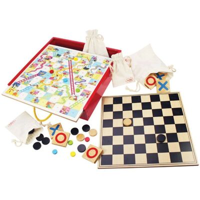 Bigjigs Toys Spiele-Kompendium - Klassische Holzbrettspiele Bigjigs Toys Spiele-Kompendium - Klassische Holzbrettspiele