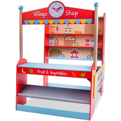 Bigjigs Toys Dorfgeschäft - Holz-Rollenspiel - Spielzeug für Kinder Bigjigs Toys Dorfgeschäft - Holz-Rollenspiel - Spielzeug für Kinder