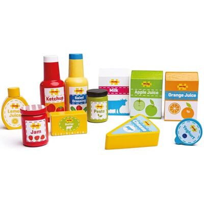 Bigjigs Toys Kühle Lebensmittel - Holzspielzeug-Set Bigjigs Toys Kühle Lebensmittel - Holzspielzeug-Set