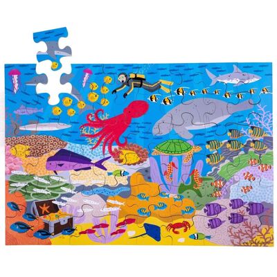 Bigjigs Toys Kinder Unterwasser-Puzzle - 48 Teile Bigjigs Toys Kinder Unterwasser-Puzzle - 48 Teile