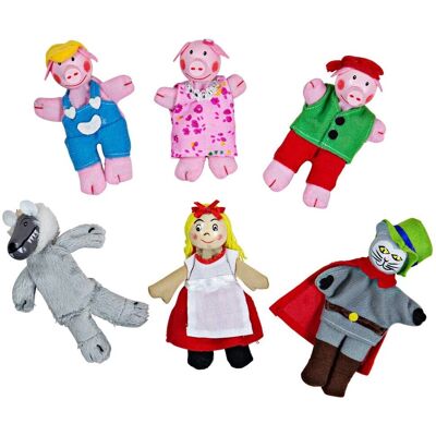 Sada prstových loutek BIGJIGS TOYS - Zábava s vyprávěním příběhů Sada prstových loutek BIGJIGS TOYS - Zábava s vyprávěním příběhů
